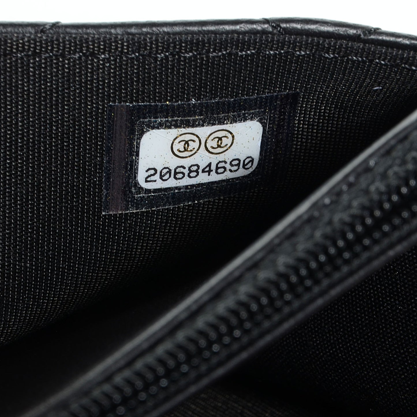 Lambskin Quilted Boy Wallet On Chain WOC Black