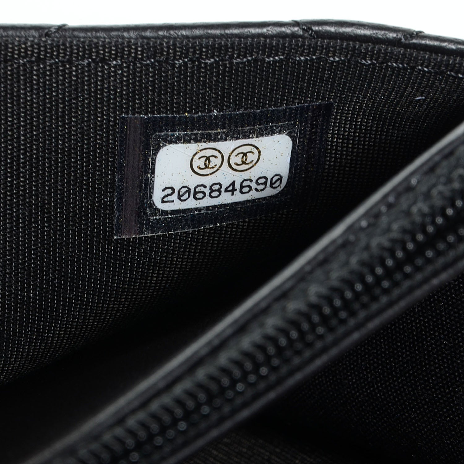Chanel Lambskin Quilted Boy Wallet On Chain WOC Black 7 of 8