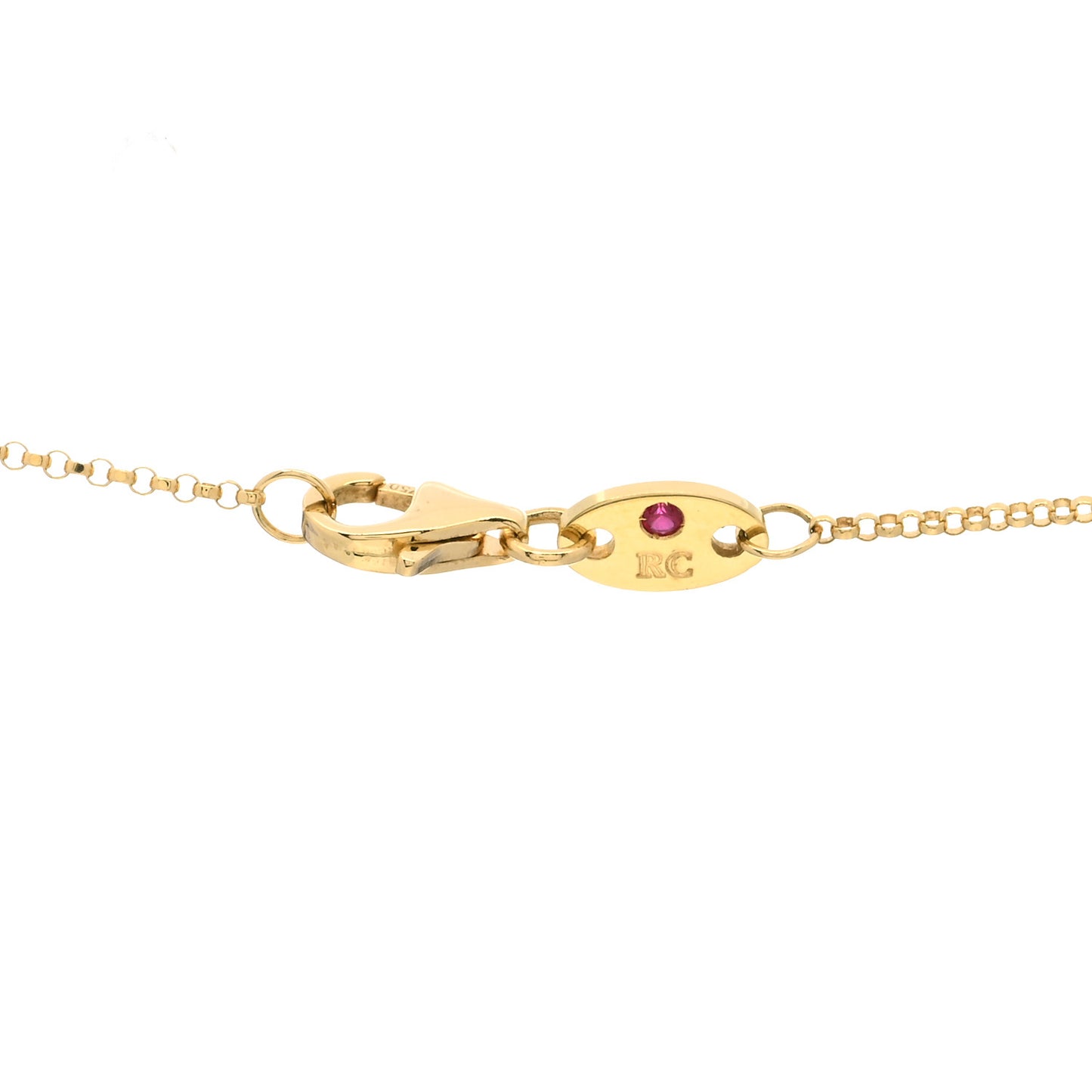18K Yellow Gold Diamond Petite Venetian Princess Flower Pendant Necklace