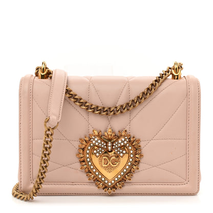 Dolce & Gabbana Calfskin Medium Devotion Crossbody Bag Cipria 1 of 11