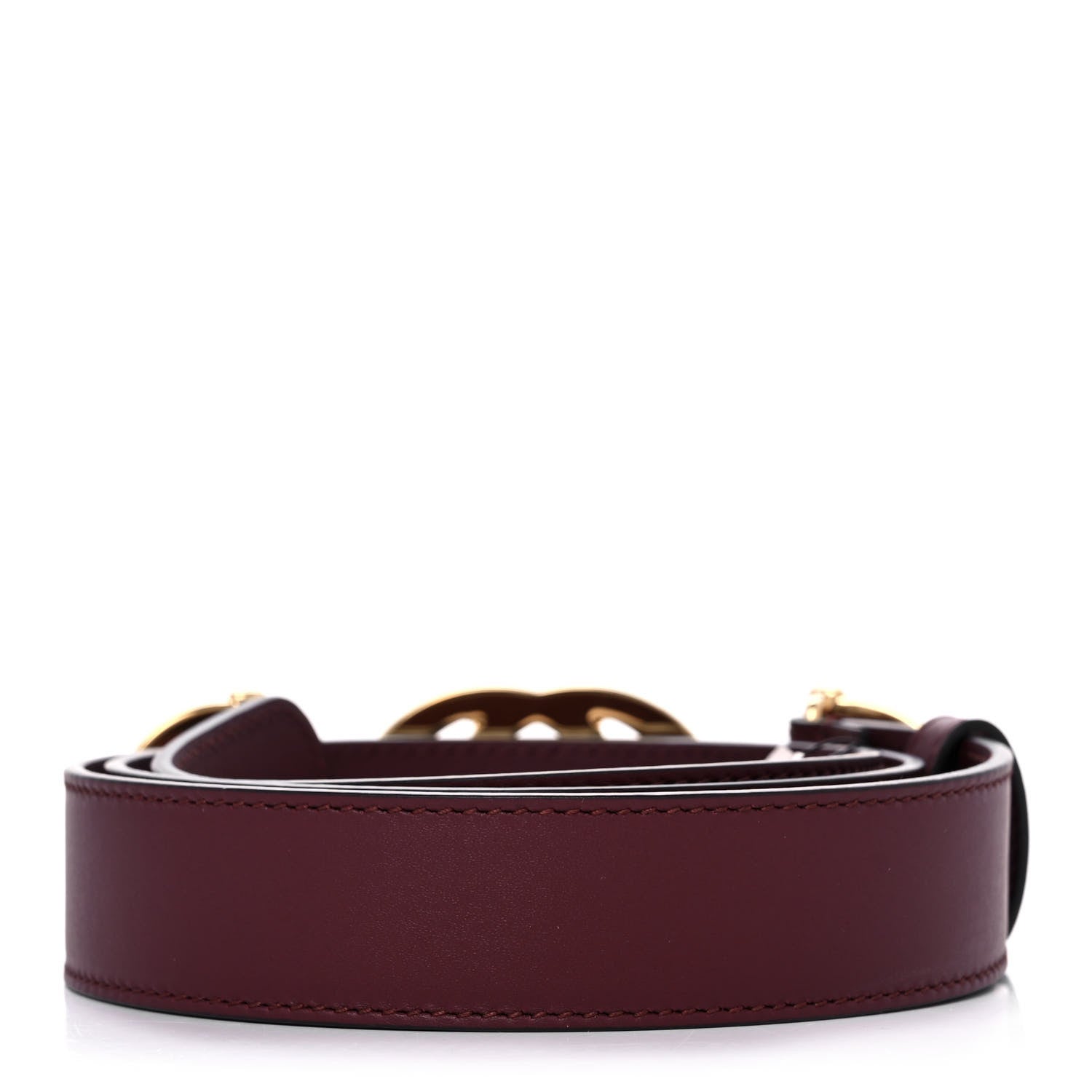 Gucci Calfskin Zumi 30mm Belt 85 34 Vintage Bordeaux 2 of 4
