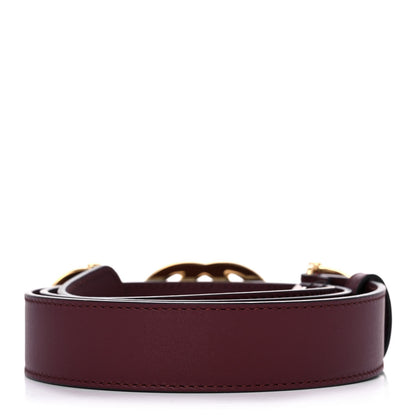 Gucci Calfskin Zumi 30mm Belt 85 34 Vintage Bordeaux 2 of 4