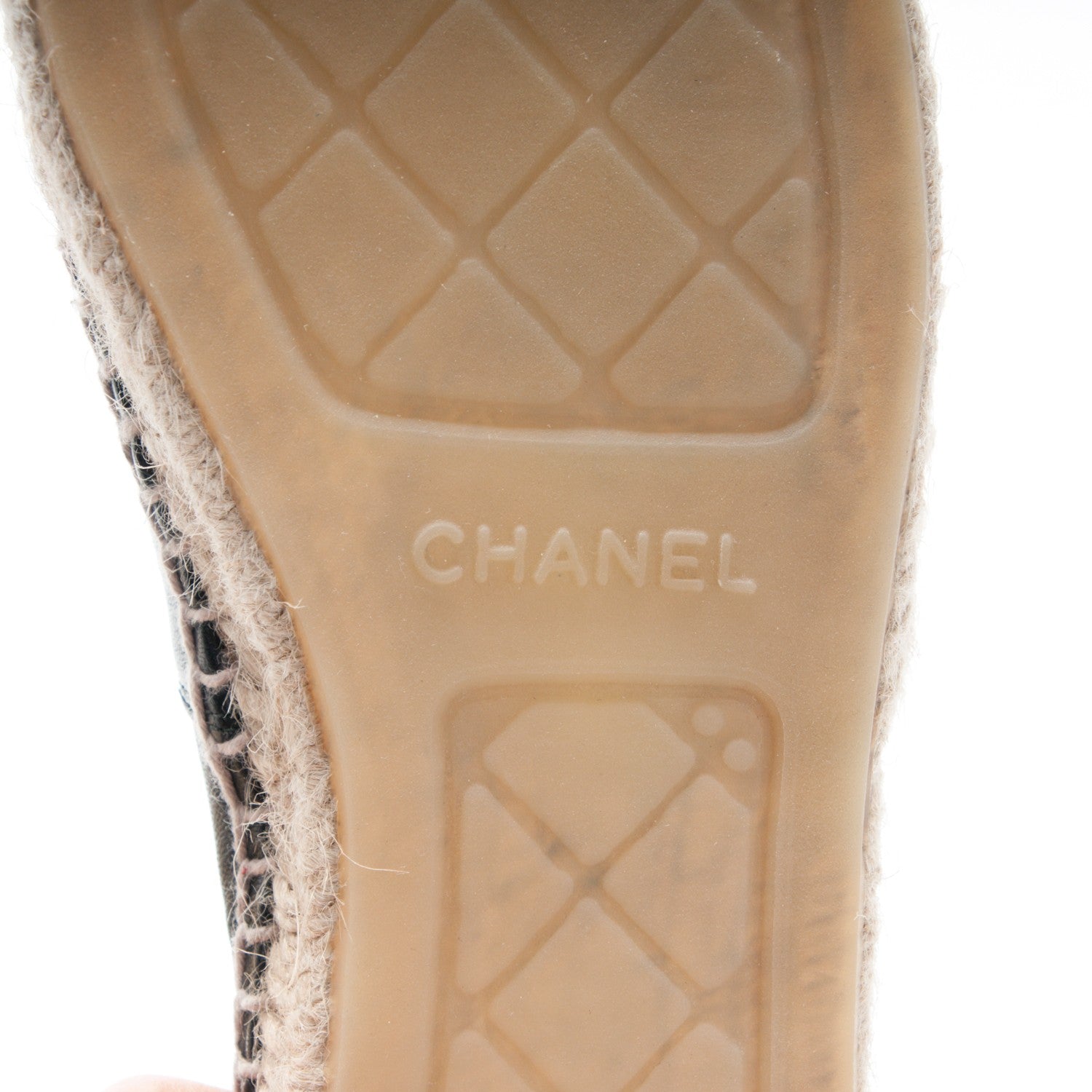 Chanel Lambskin CC Espadrilles 41 Black 7 of 8