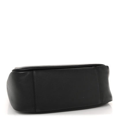 Saint Laurent Smooth Calfskin Large Le 5 A 7 Soft Hobo Black 4 of 13