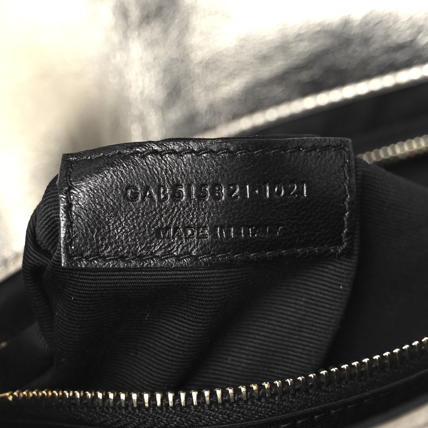Saint Laurent Lambskin Patchwork Monogram Medium Jamie Gold 7 of 11