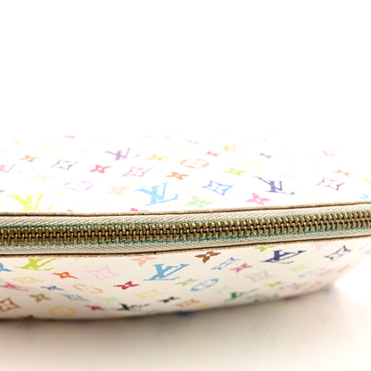 Louis Vuitton Monogram Multicolor Cosmetic Pouch White Litchi 7 of 10