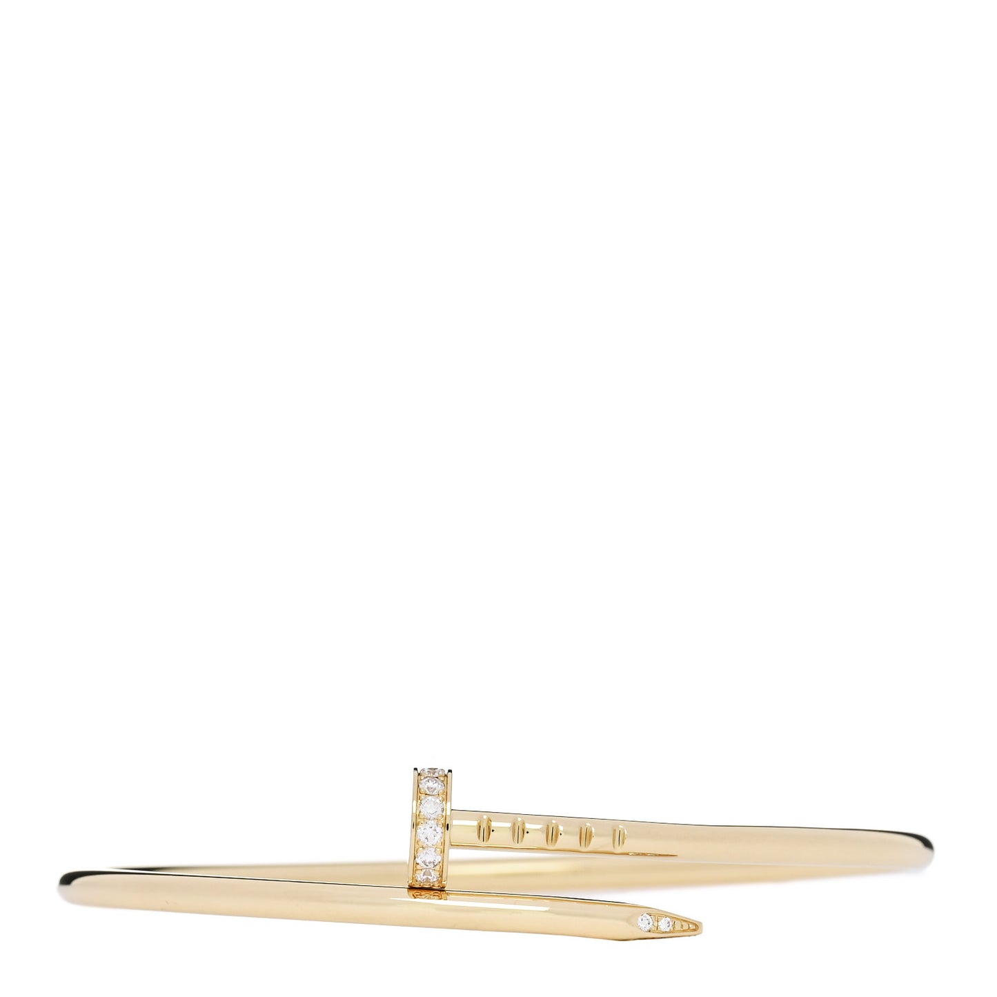 18K Yellow Gold Diamond Small Juste Un Clou Bracelet 15