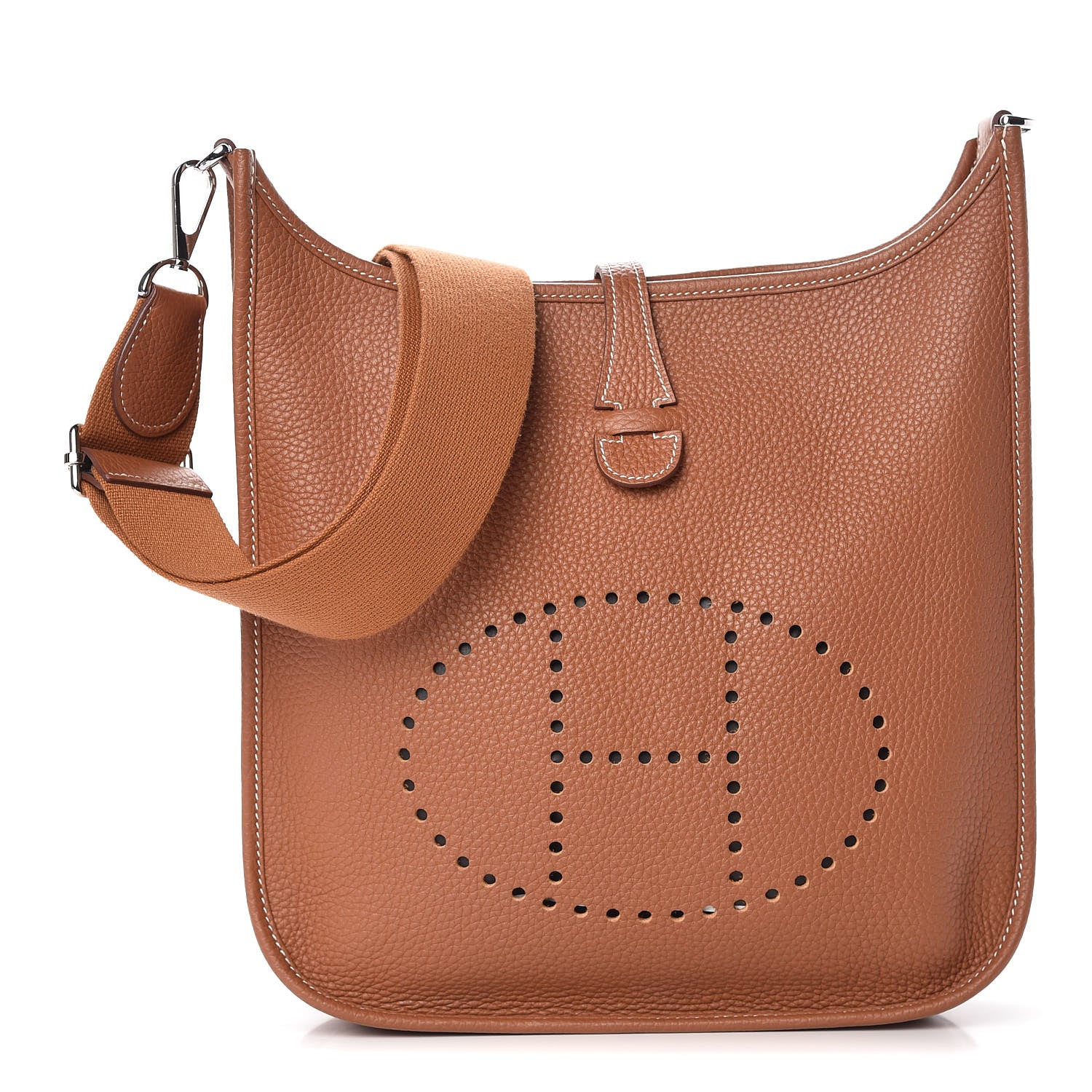 Hermes Taurillon Clemence Evelyne III PM Gold 1 of 10