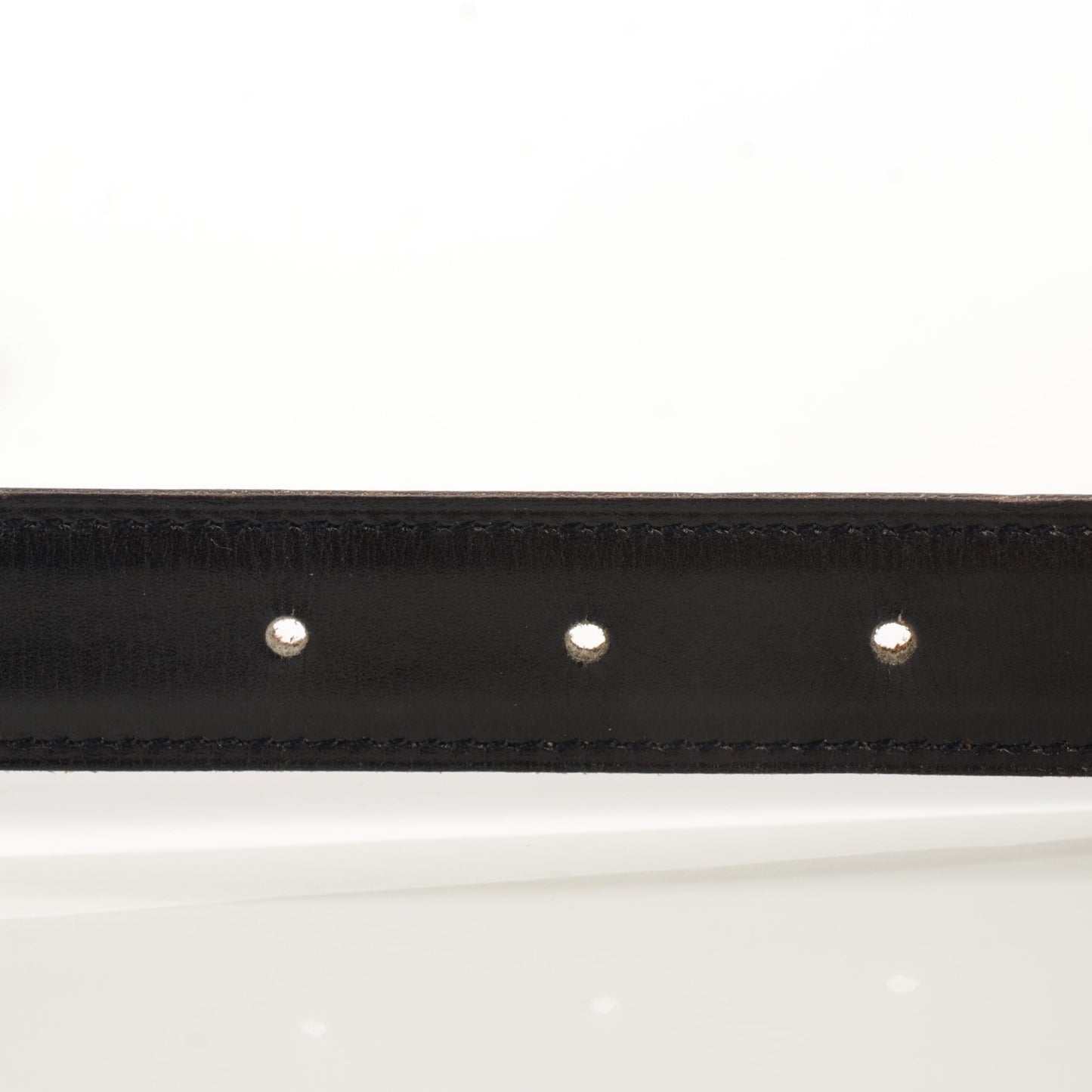Box Courchevel 18mm H Belt 76 Noir Cognac