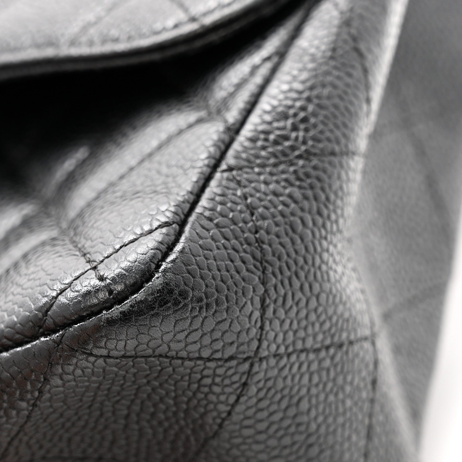 Chanel Caviar Quilted Jumbo Single Flap Black 11 of 15