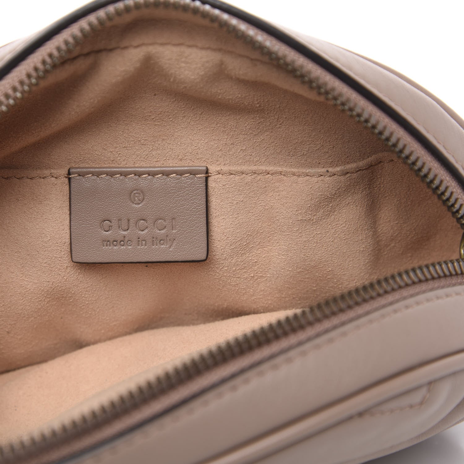 Gucci Calfskin Matelasse GG Marmont Belt Bag 85 34 Porcelain Rose 6 of 11