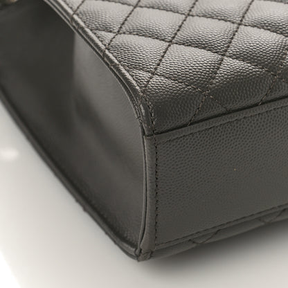 Saint Laurent Grain De Poudre Textured Mixed Matelasse Large Triquilt Monogram Satchel Earth 7 of 8
