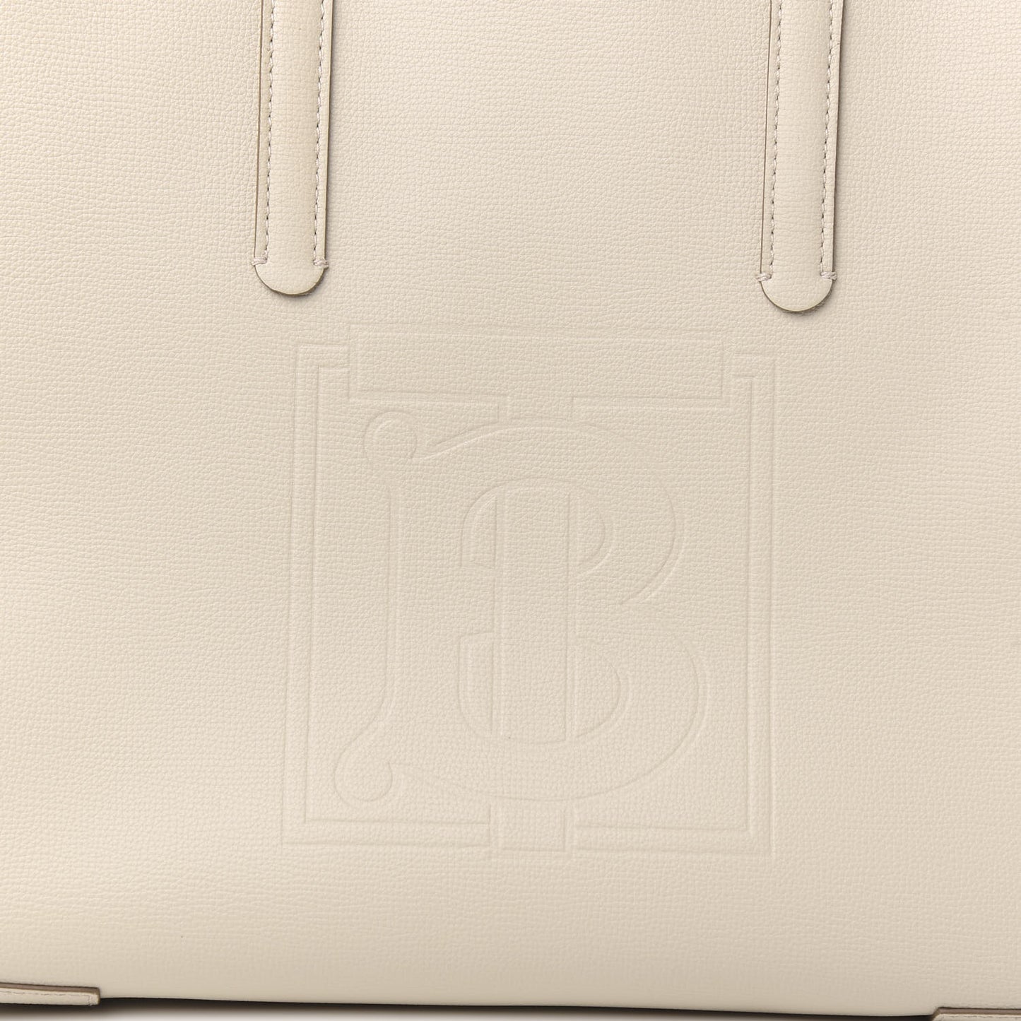 Calfskin Embossed Monogram Motif Medium Tote Limestone