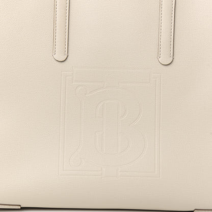 Burberry Calfskin Embossed Monogram Motif Medium Tote Limestone 8 of 8