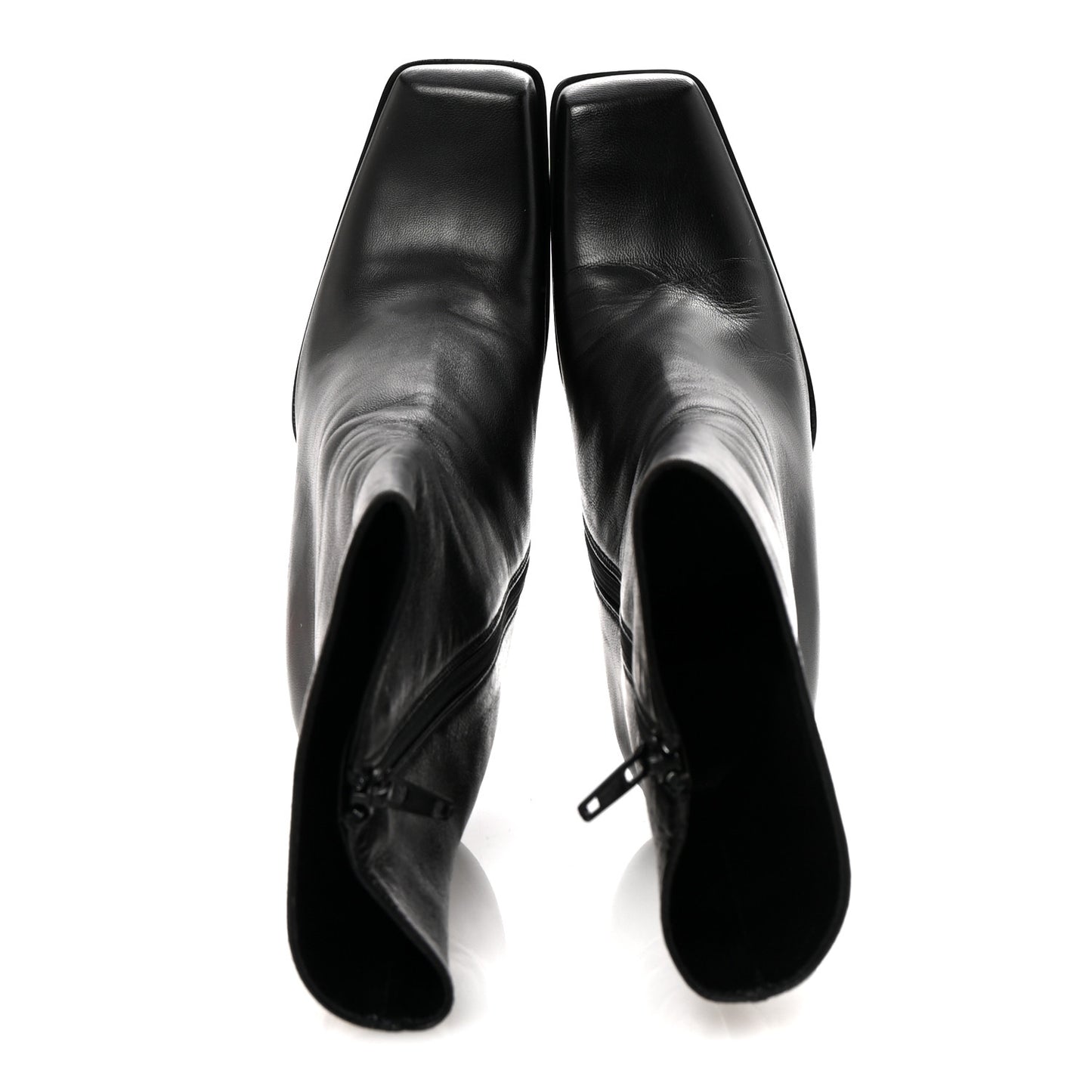 Nappa Ankle Zip Boots 36 Black
