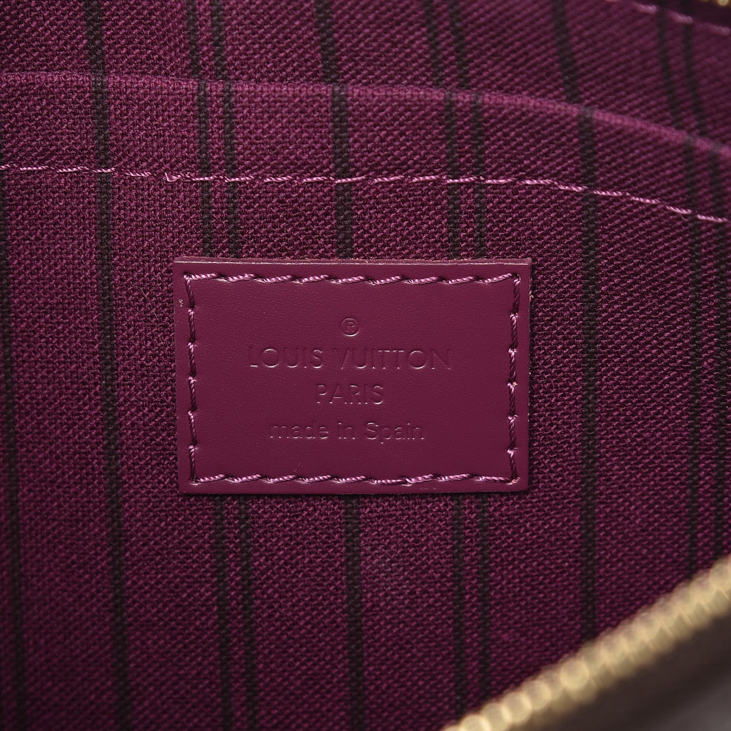 Louis Vuitton Monogram Totem Neverfull MM GM Pochette Magenta 6 of 7