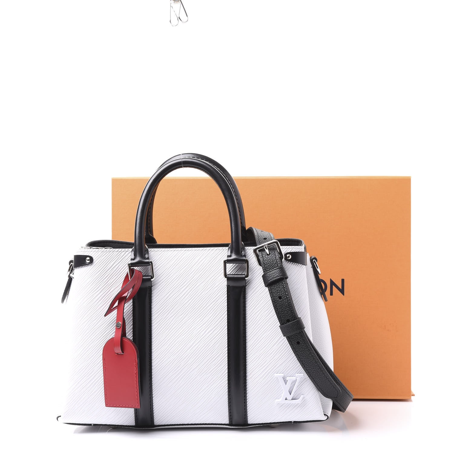Louis Vuitton Epi Soufflot BB Optic White Black Scarlet 11 of 11