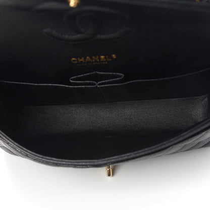 Chanel Caviar Quilted Medium Double Flap Black 7 of 10
