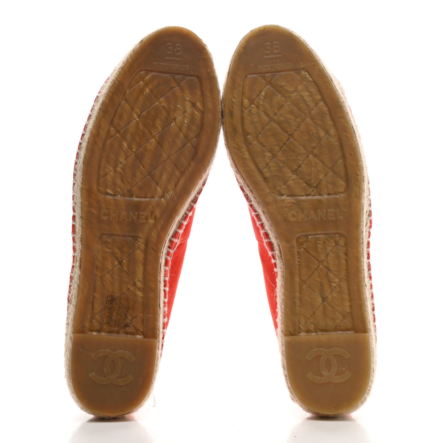 Suede CC Espadrilles 38 Orange