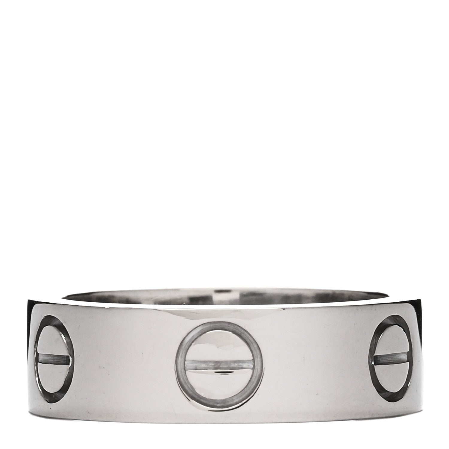 Cartier 18K White Gold 5.5mm LOVE Ring 49 4.75 2 of 3