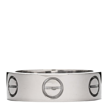 Cartier 18K White Gold 5.5mm LOVE Ring 49 4.75 2 of 3