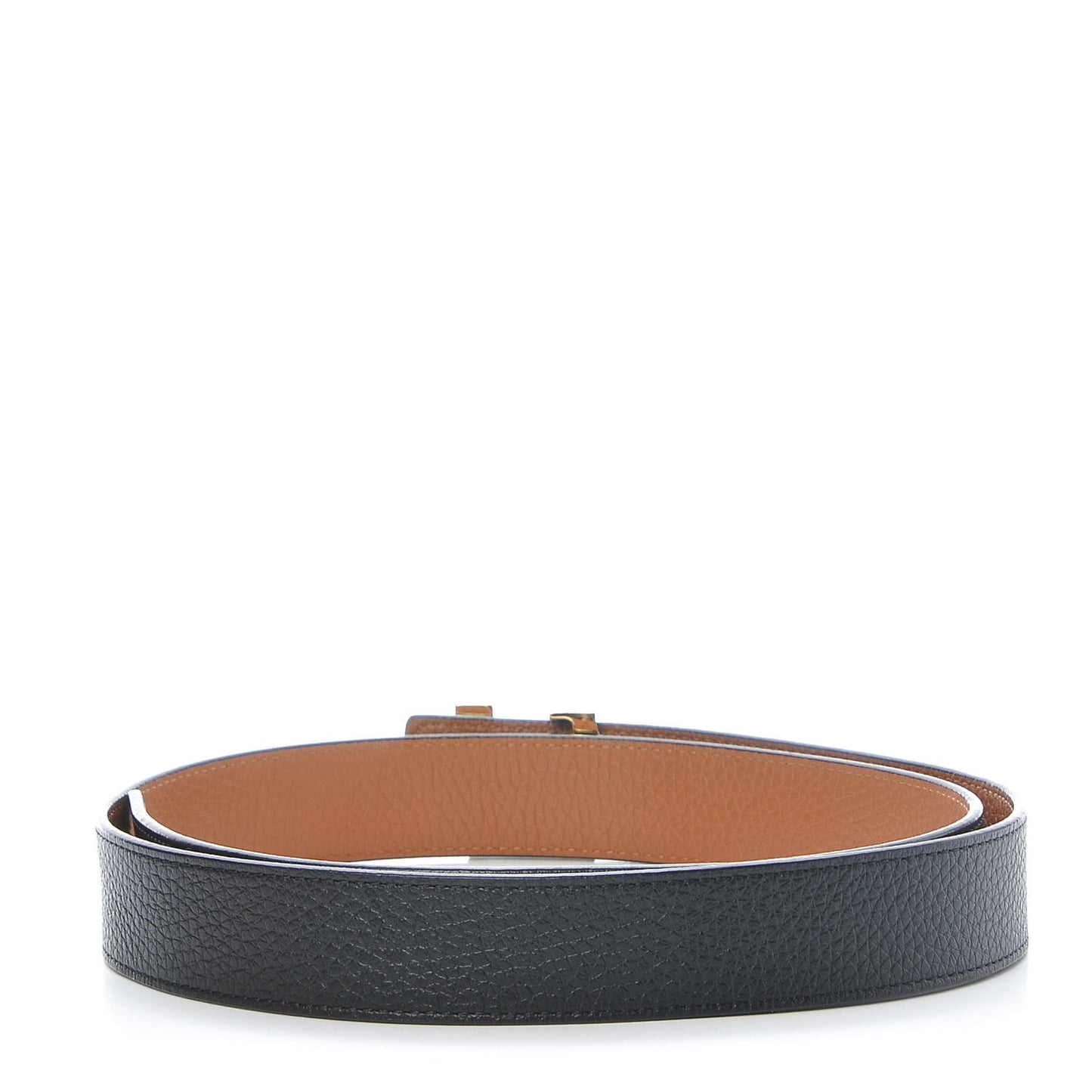 Taurillon Calfskin 30mm LV Initiales Reversible Belt 90 36 Black