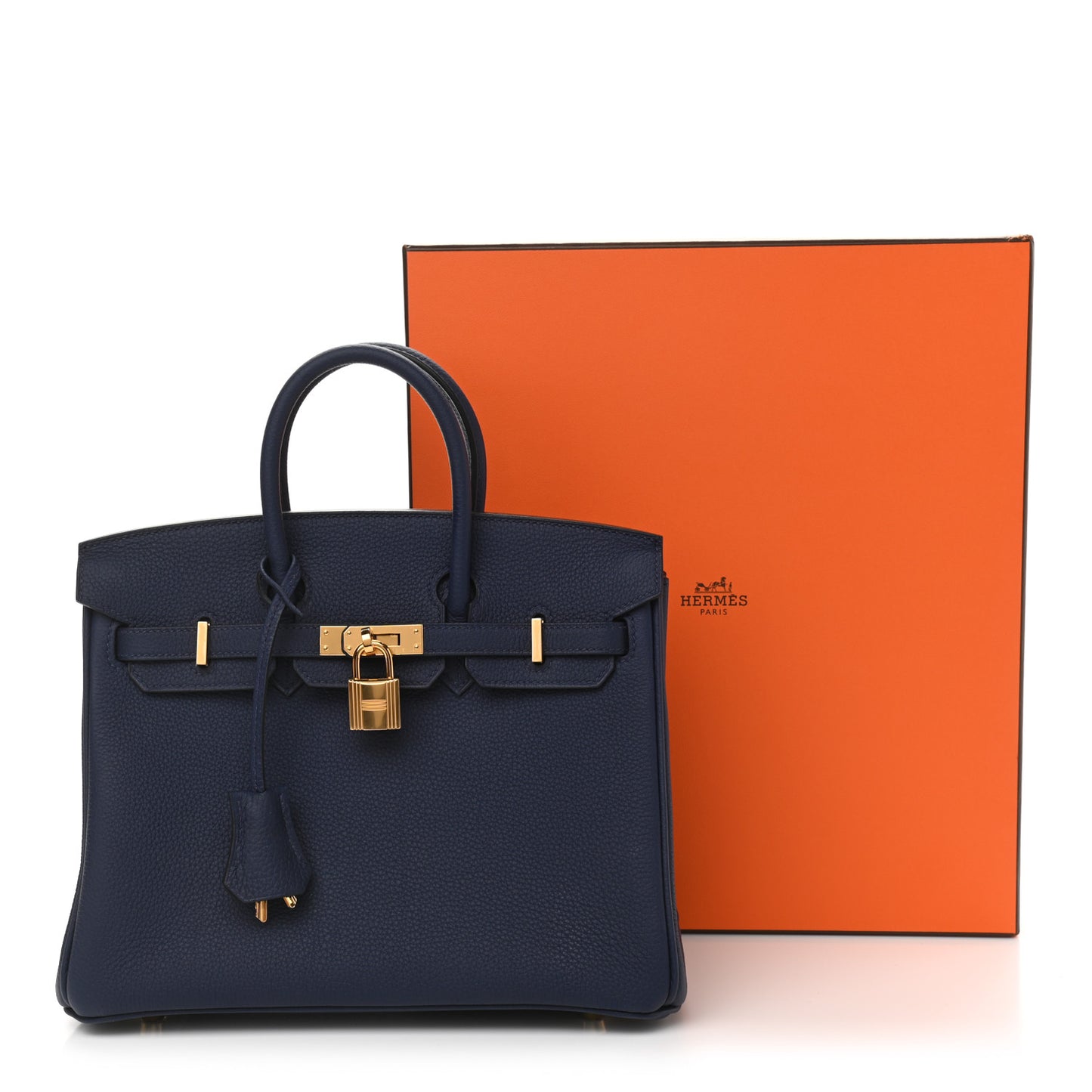 Togo Birkin 25 Bleu Saphir