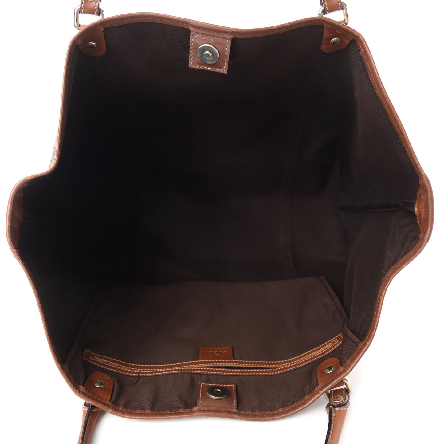 GG Plus Monogram Large Joy Tote Brown