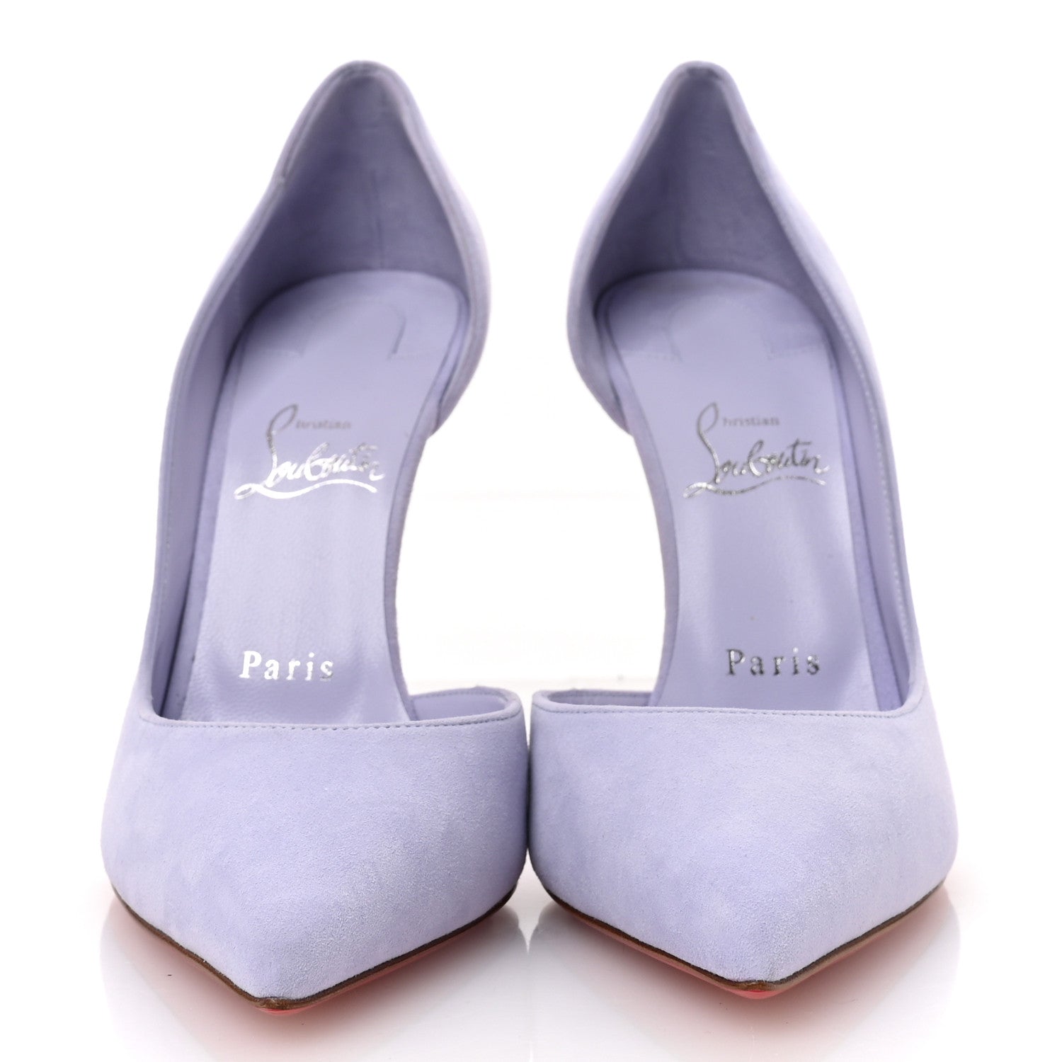 Christian Louboutin Suede Iriza 100 Pumps 39.5 Skylight 3 of 9