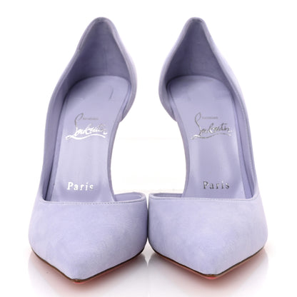 Christian Louboutin Suede Iriza 100 Pumps 39.5 Skylight 3 of 9