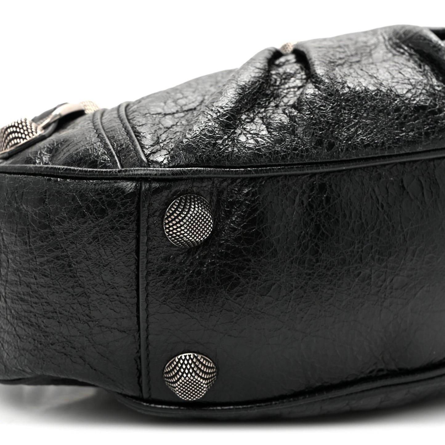Agneau Arena Small Le Cagole Shoulder Bag Black