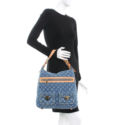 Louis Vuitton Denim Baggy GM Blue 2 of 6