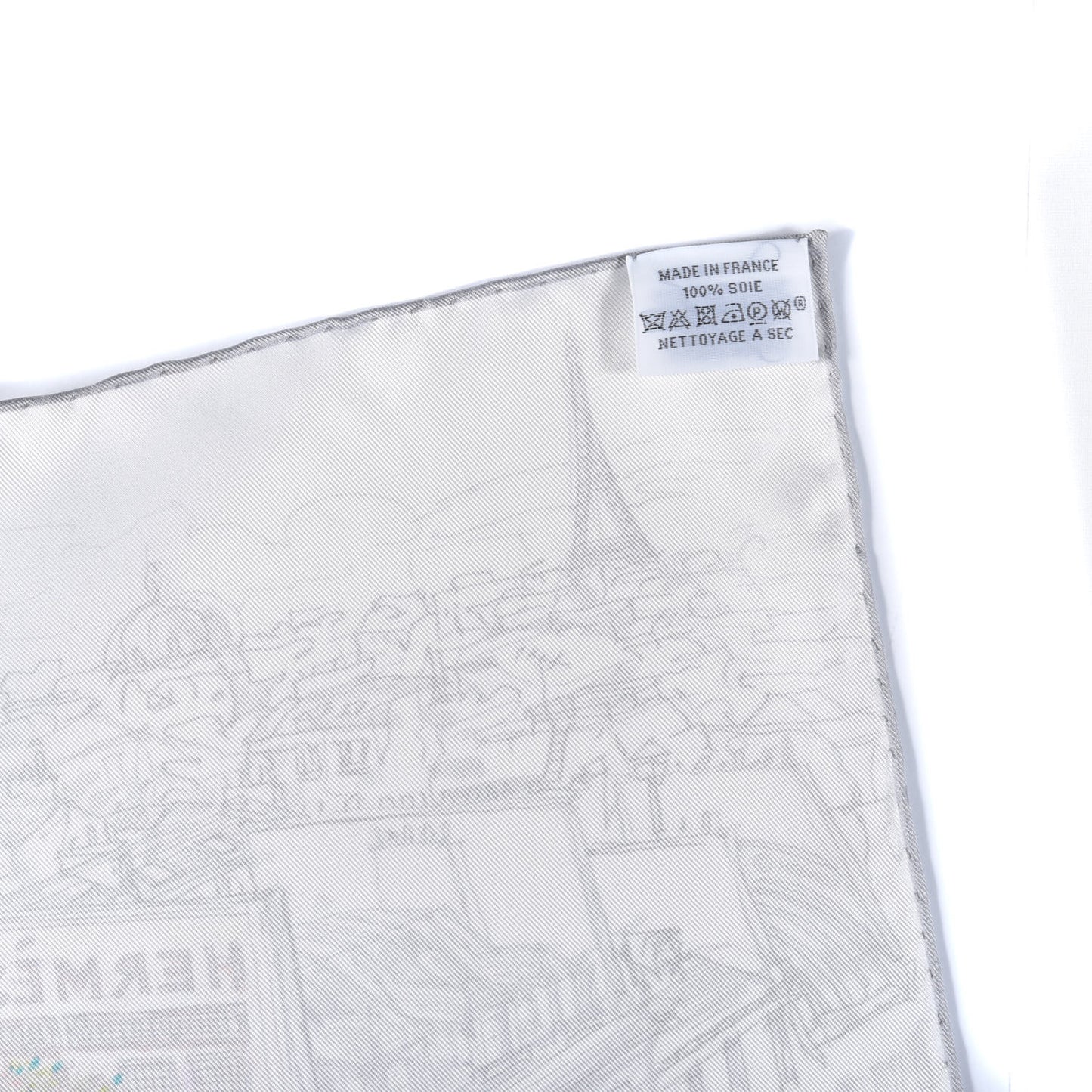 Silk Un Jardin sur le Toit Scarf 70 White Gris Multicolor