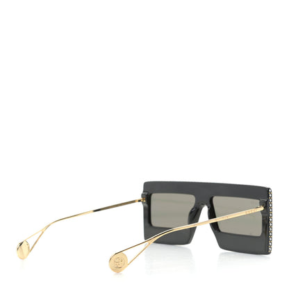 Gucci Acetate Crystal Mask-Frame Sunglasses GG0431S Black 4 of 8
