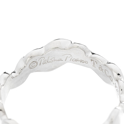 Tiffany Sterling Silver Paloma Picasso Modern Hearts Band Ring 51 5.75 5 of 6