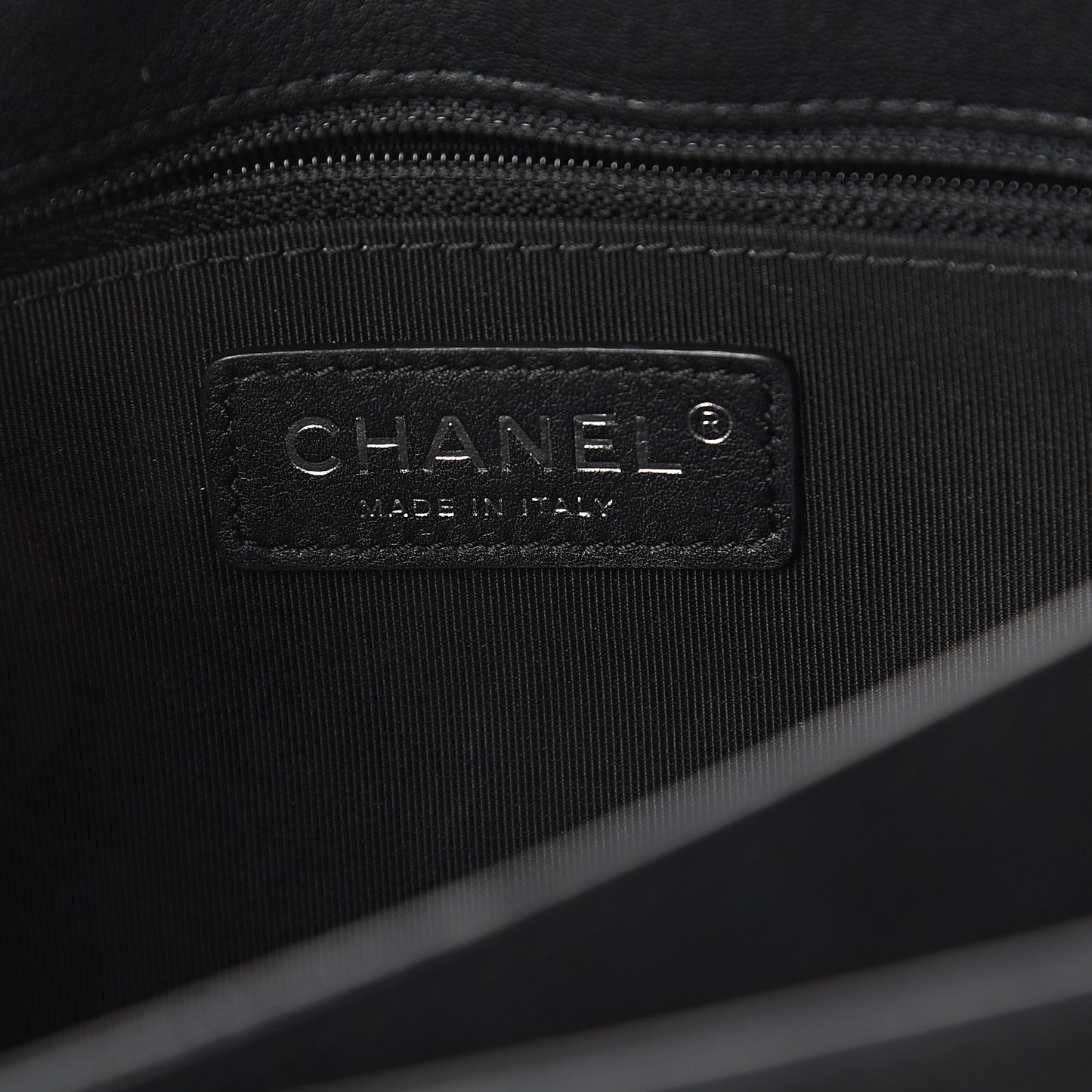 Calfskin Quilted CC Box Flap Black