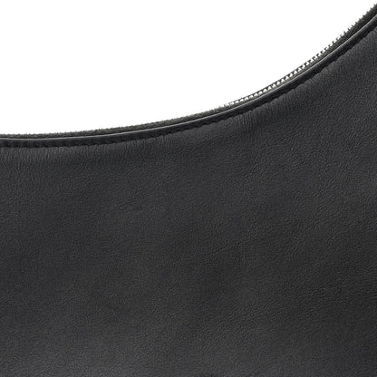 The Row Smooth Calfskin Half Moon Shoulder Bag Black 7 of 9