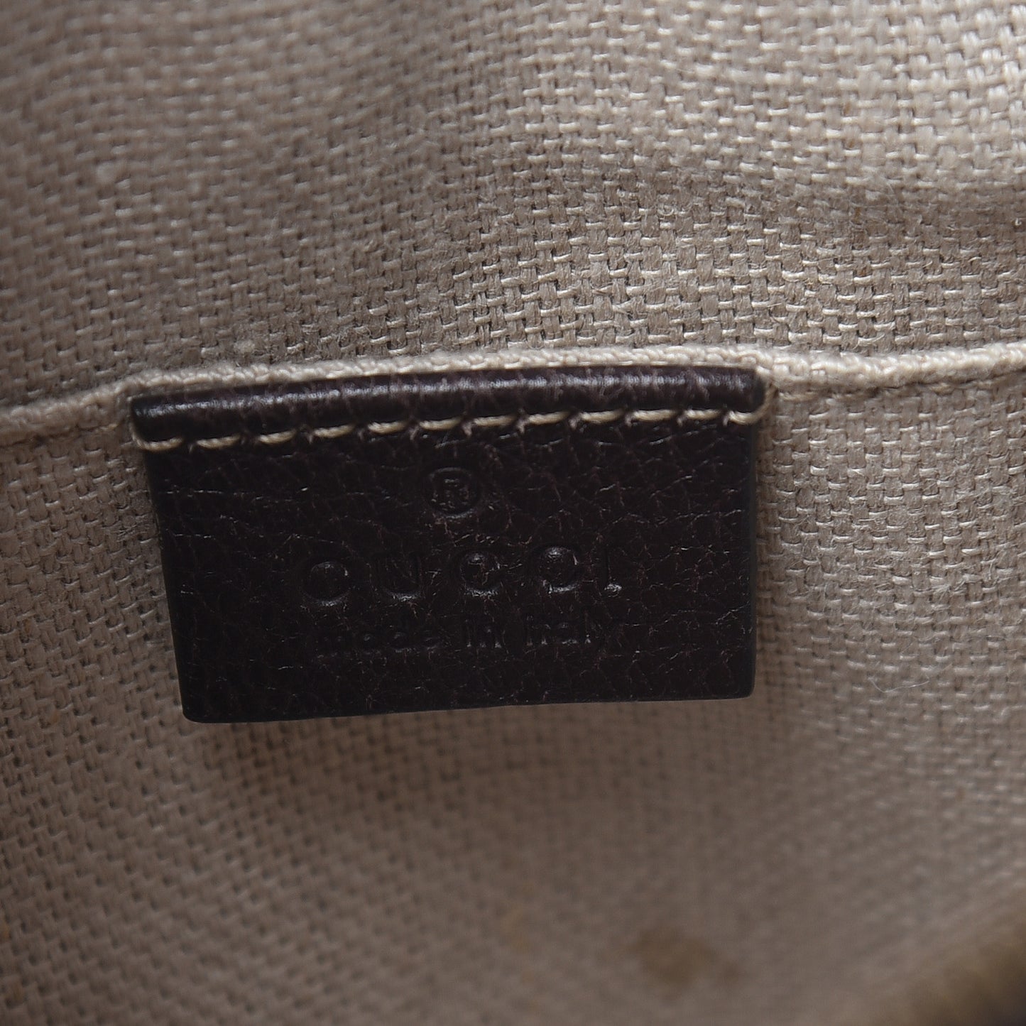 Textured Calfskin Web Small Webby Bee Shoulder Bag Brown Coffee