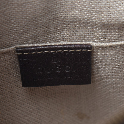 Gucci Textured Calfskin Web Small Webby Bee Shoulder Bag Brown Coffee 7 of 24