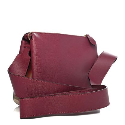 Burberry Soft Grain Calfskin House Check Small Helmsley Crossbody Dark Plum 3 of 11