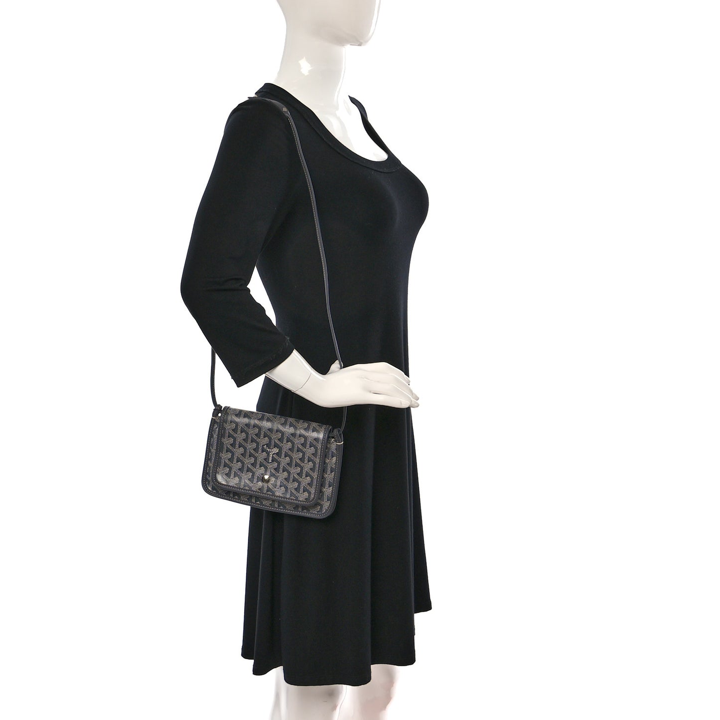 Goyardine Plumet Wallet Clutch Grey