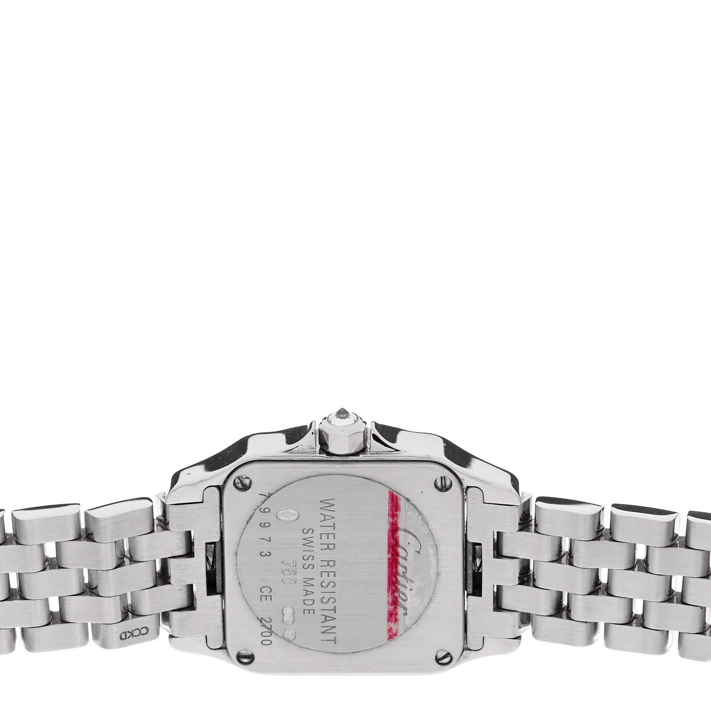 18K White Gold Diamond 20mm Santos Demoiselle Quartz Watch