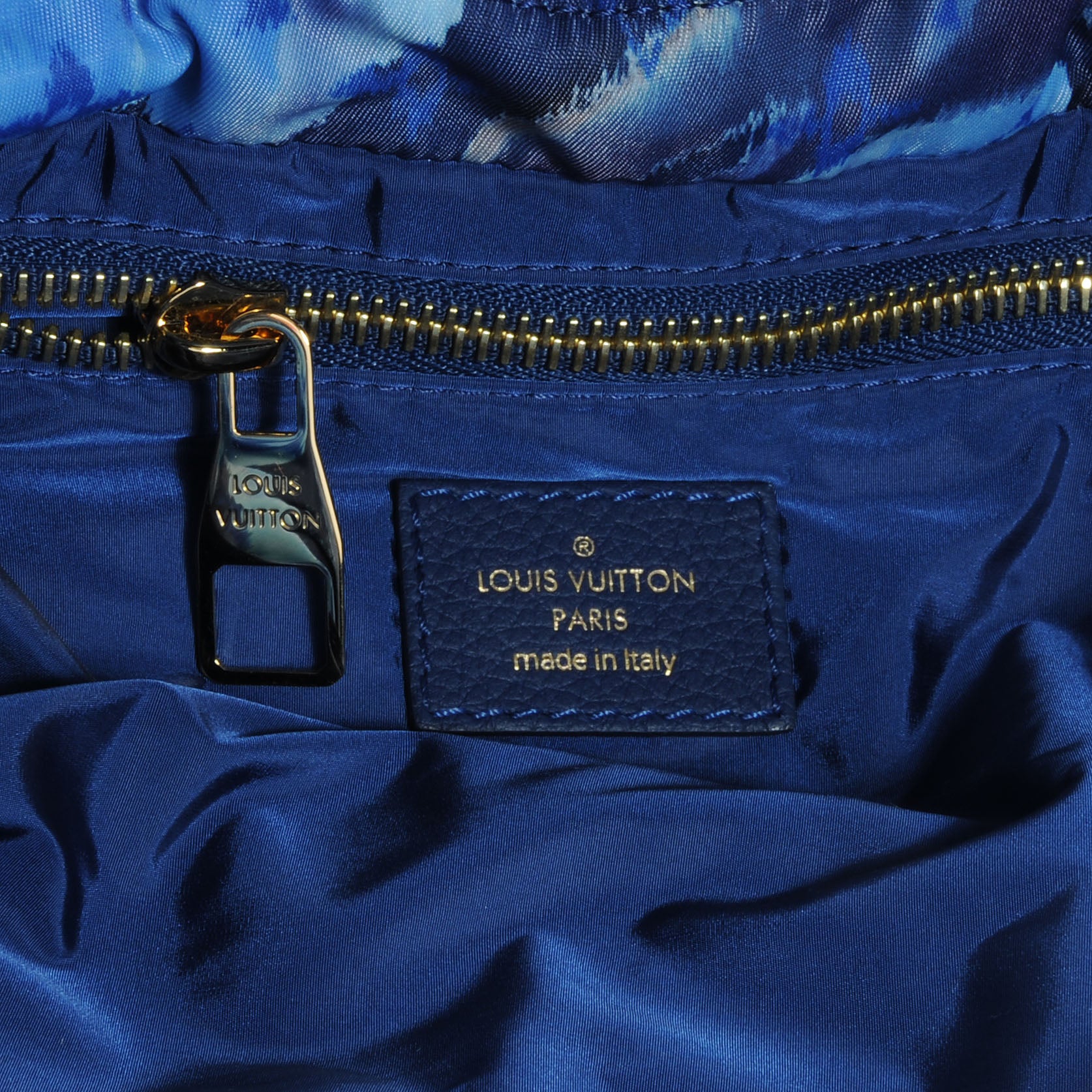 Louis Vuitton Nylon Monogram Ikat Noefull MM Grand Blue 6 of 9