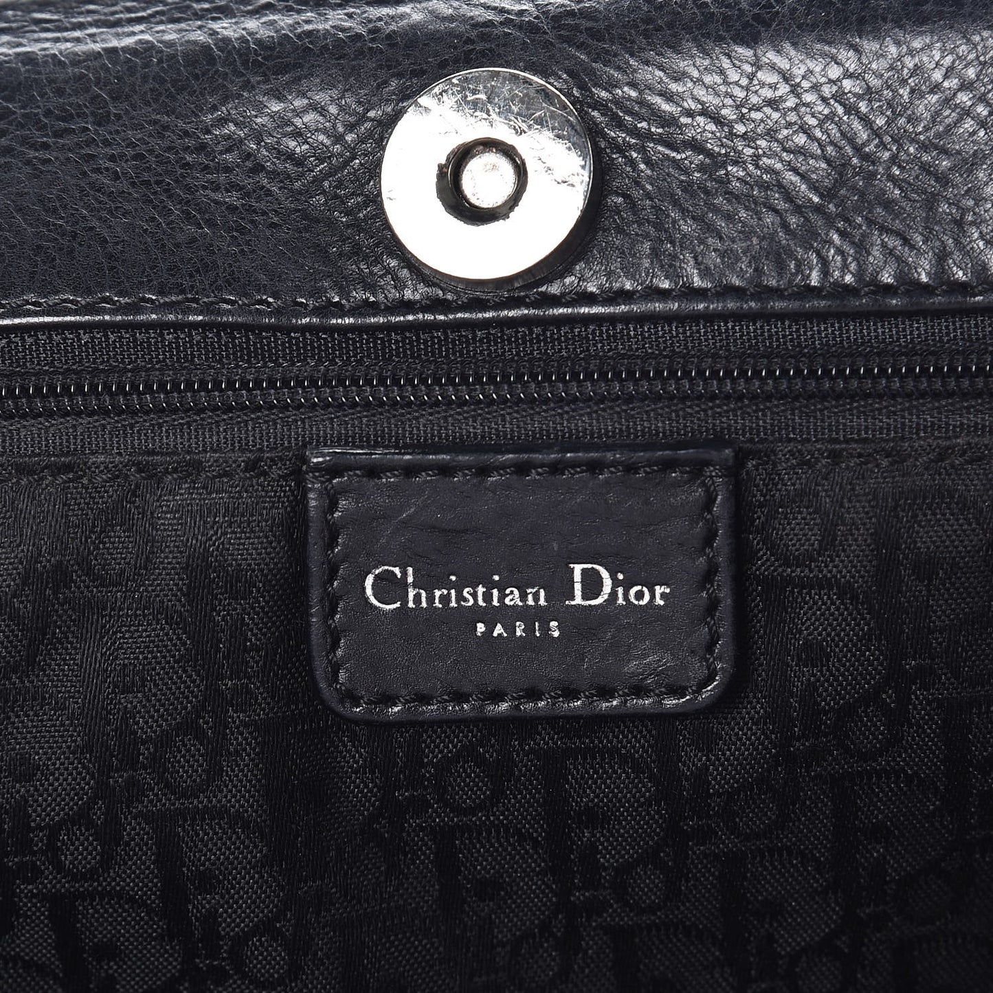 Calfskin CD Flight Tote Black