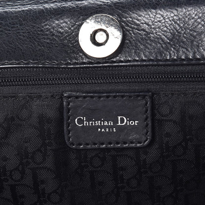 Christian Dior Calfskin CD Flight Tote Black 6 of 12