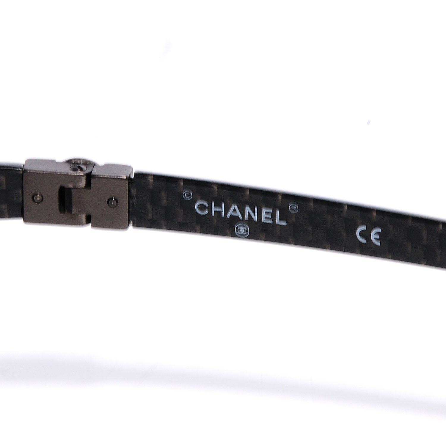 Chanel Carbon Fiber Aviator Sunglasses Dark Gray 5 of 5