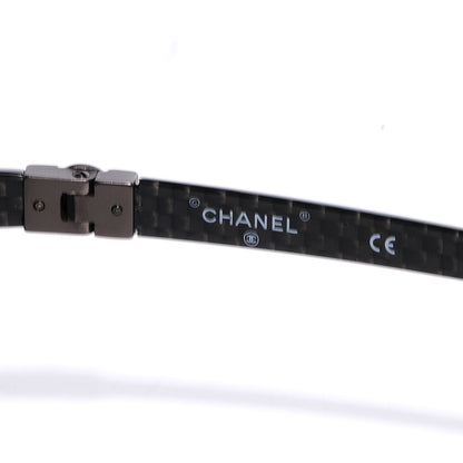 Chanel Carbon Fiber Aviator Sunglasses Dark Gray 5 of 5