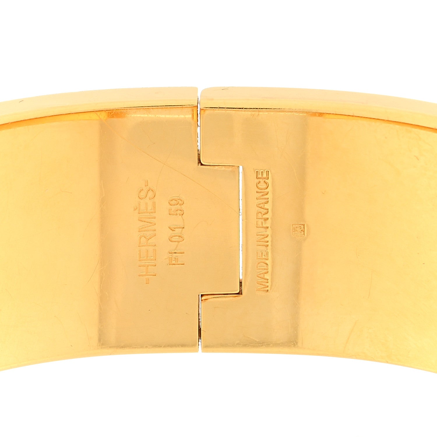 Hermes Enamel Wide Clic Clac H Bracelet PM White 3 of 3