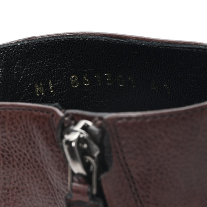 Saint Laurent Grained Leather Mens Stanton Boots 41 Brown 9 of 10