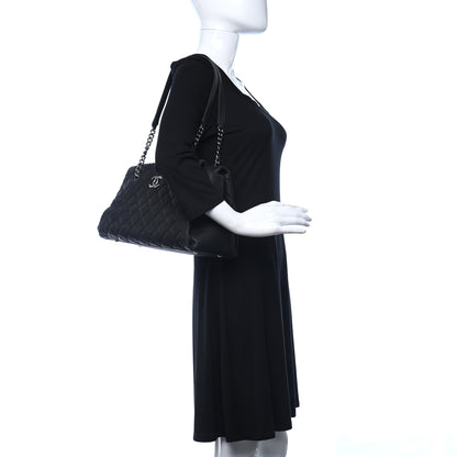 Chanel Iridescent Caviar Quilted Lady Pearly Tote Black 2 of 8